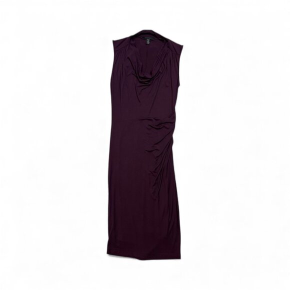 Kenneth Cole Plum Ruched Fitted Dress - Picture 4 of 5